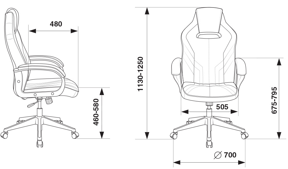 Игровое кресло бюрократ viking 3 aero red