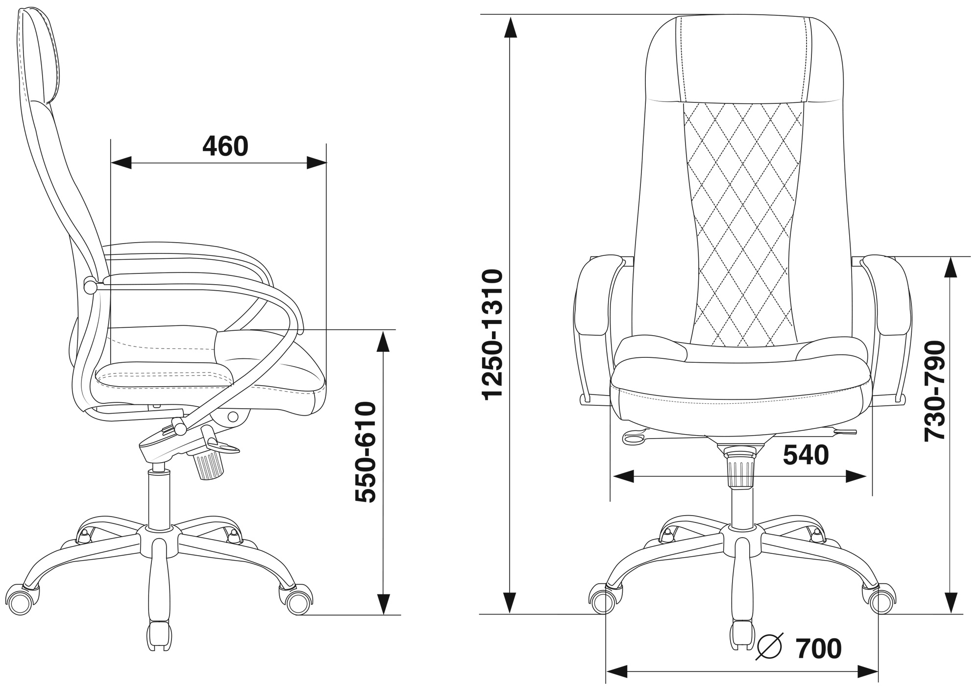 Кресло руководителя бюрократ ch 609sl